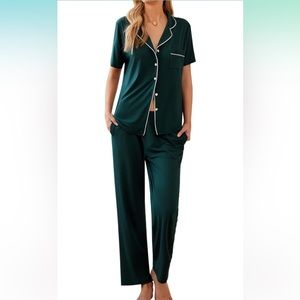 NWT- soft and comfy Dark Green Pajama!